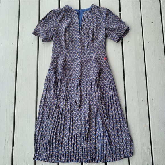 Dear Drew by Drew Barrymore Elizabeth Street Short Sleeve Pleated Dress Size 4‎ - Picture 2 of 8